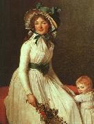 Jacques-Louis David Portrait of Madame Seriziat Sweden oil painting reproduction